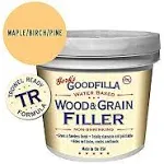 Goodfilla Water-Based Wood & Grain Filler (Trowel Ready) , Maple/beech/pine, Quart, Brown