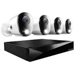 Night Owl 12 Channel 4 Camera Wired 2K 1TB DVR Security System with 2-Way Audio