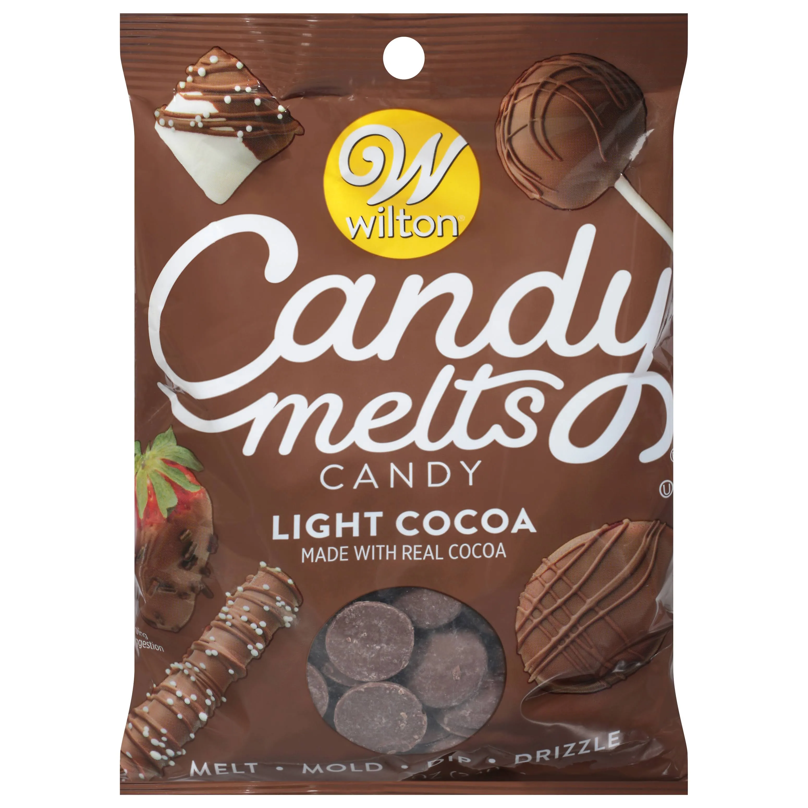 Wilton Candy Melts, Light Cocoa - 12 oz