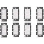 Lutron Caseta Smart Lighting Original Dimmer Switch, for Light Bulbs, Works w/ Alexa, Apple Homekit, Google Home (Hub Required), No Neutral Required, 150W 3-Way, PD-6WCL-WH-8, White, 8 Pack