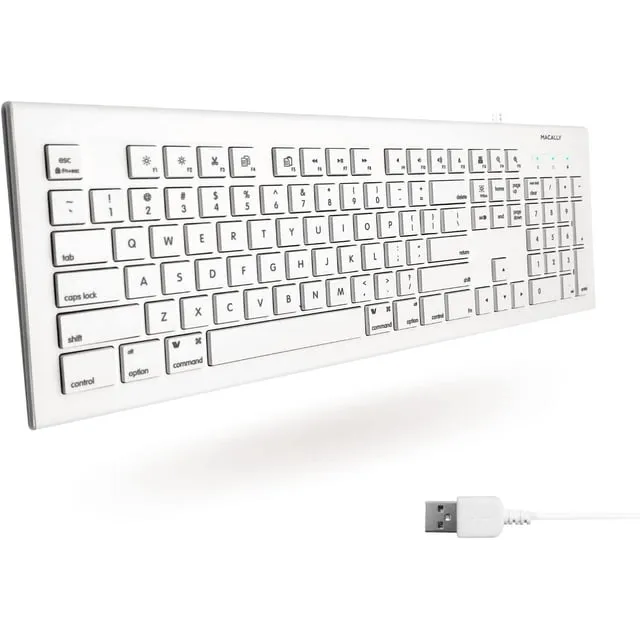 Macally 103 Key Full-Size USB Keyboard