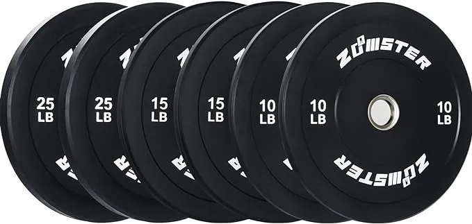 10 15 25LB Bumper Plate Olympic with Steel Insert Strength Training Weight Lifting Plate / 100LB Weight Set10 15 25LB Bumper Plate Olympic with Steel Insert Strength Training Weight Lifting Plate / 100LB Weight Set