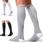 FITRELL 3 Pairs Compression Socks for Women and Men 20-30mmHg-Circulation Support ...