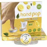 Hand Pop Lemon Scent, 24 Single Use Wet Wipes Towelette, Alcohol Free , Super Convenient Application, Hand Wipes Travel