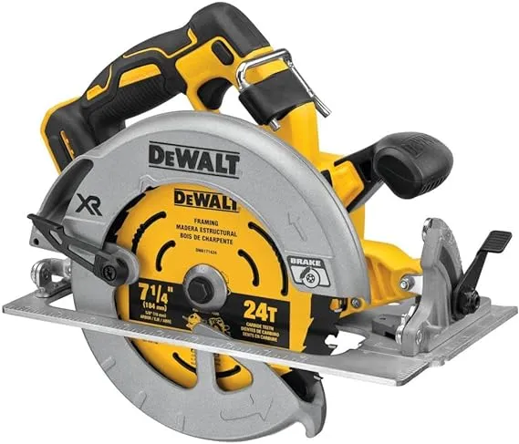 DEWALT XR POWERDETECT 20-Volt Max 7-1/4-in Cordless Circular Saw with Brake and Aluminum Shoe