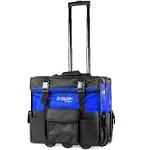 Stark 20" Rolling Wide Mouth Tool Bag w/ Divider, Blue