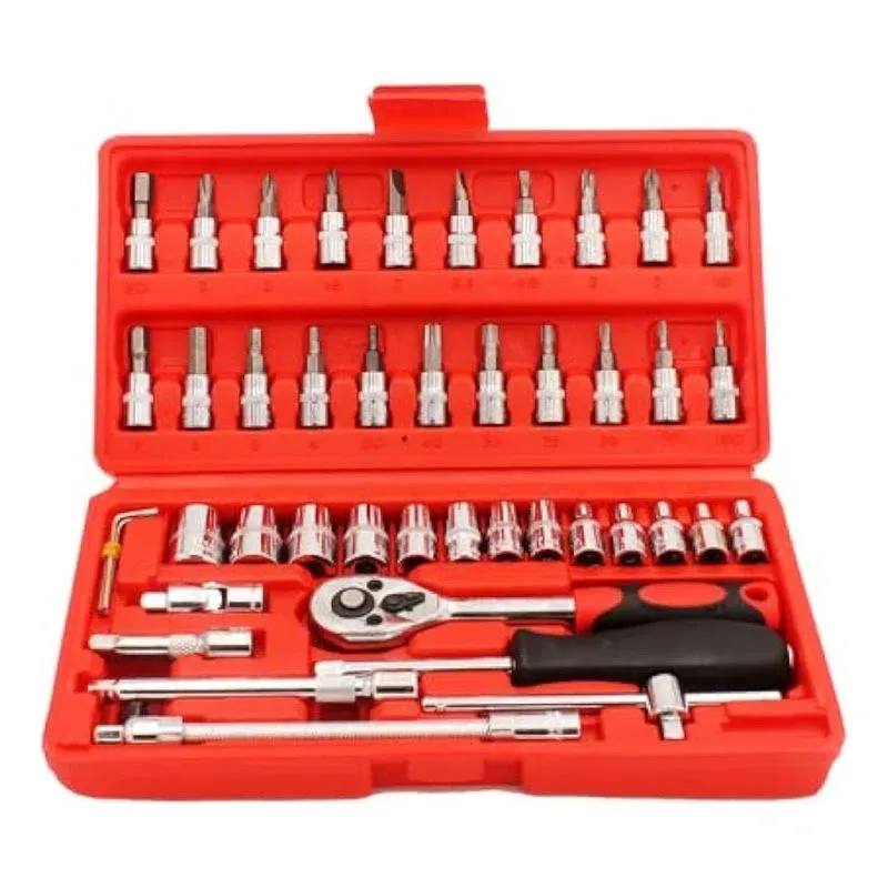 Uten Torx Socket Sets, Drive Male Female Torx Bit Socket Set, Star Socket Set for Automotive Repair & Household-46 Pcs Ratchet set Mechanic Tools, Valentine's Day gifts for men.