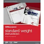 Office Depot Standard Weight Sheet Protectors