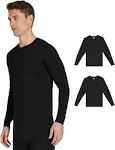 32 Degrees Men's 2-Pack Performance Lightweight Thermal Baselayer Crewneck Top