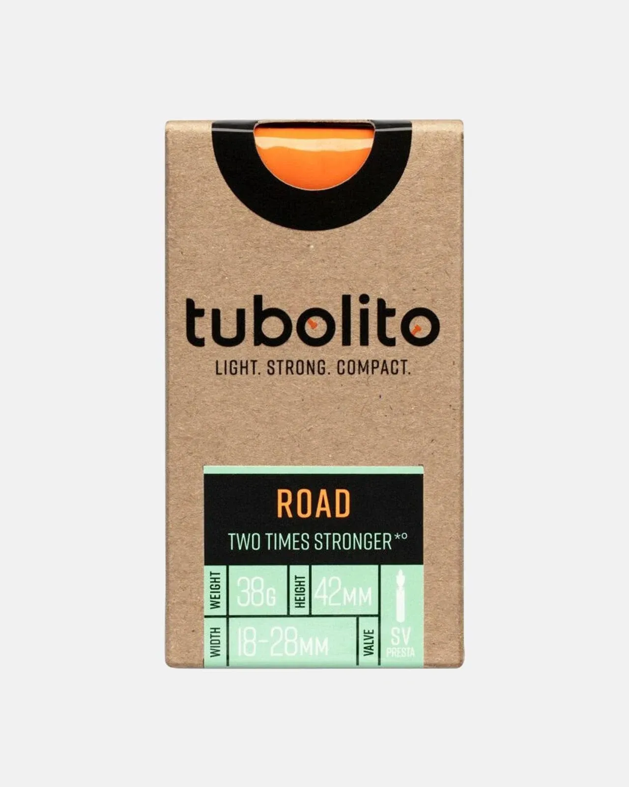 Tubolito Tubo Road Tube - Presta Valve, Orange 80mm