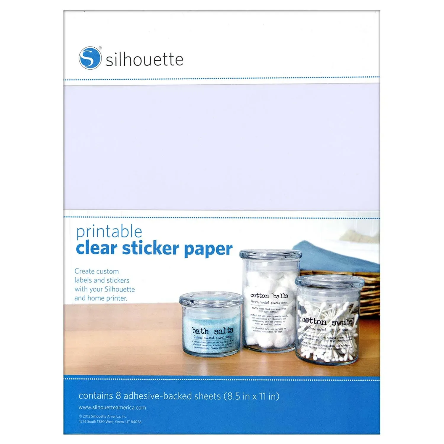 Silhouette Printable Clear Sticker Paper