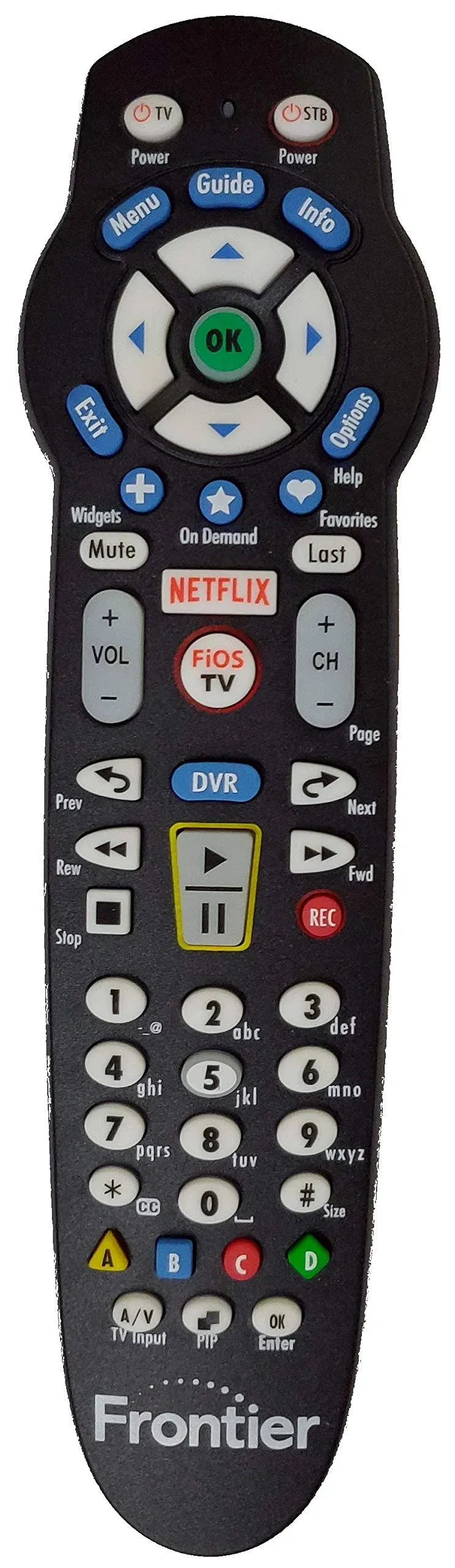 Latest Frontier FiOS Remote Control Netflix Version (Also Works for Verizon Fios)