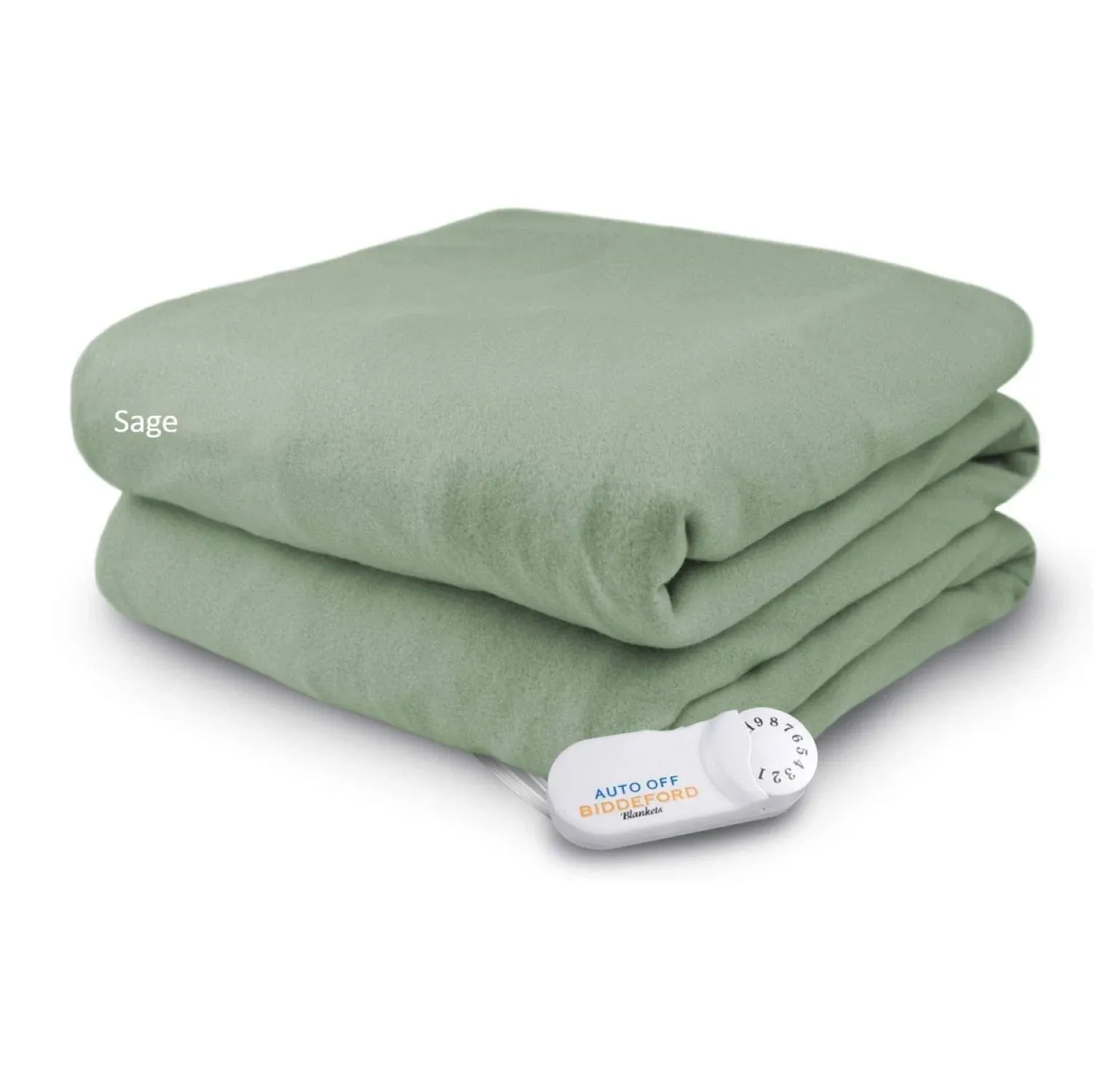 Biddeford Comfort Knit Fleece Electric Heated Warming Throw Blanket Analog