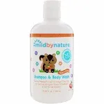 Mild By Nature, Tear-Free Baby Shampoo &amp; Body Wash, Peach, 12.85 fl oz (380 ml)