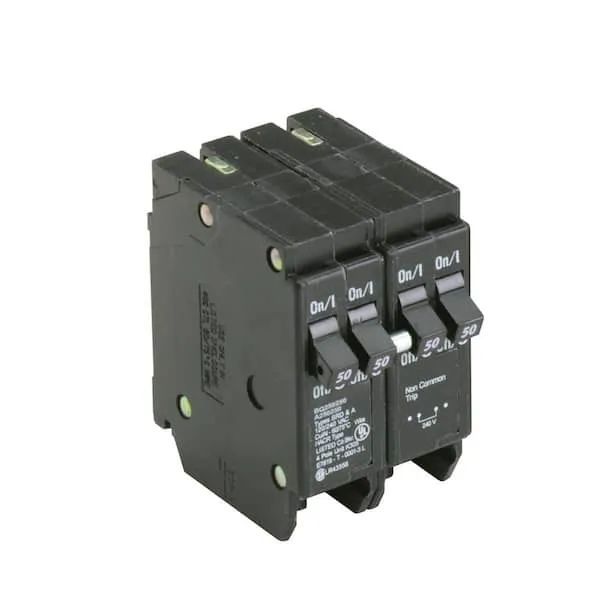 BR 2-50 Amp 2-Pole BQ (Independent Trip) Quad Circuit Breaker