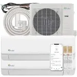 28000 BTU Tri Zone Ductless Mini Split Air Conditioner and Heat Pump - SEER 24