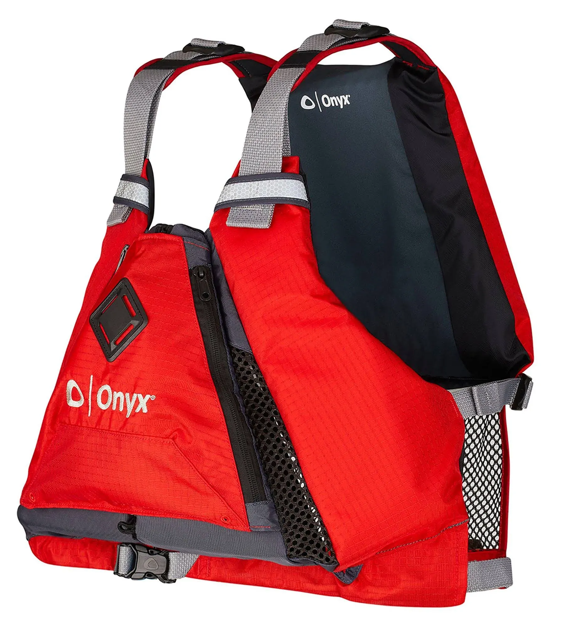 Onyx MoveVent Torsion USCG Approved Paddle Sports Life Jacket, Red, X-Large/XX-Large