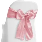 Lann's Linens Elegant Satin Wedding/Party Chair Cover Sashes/Bows