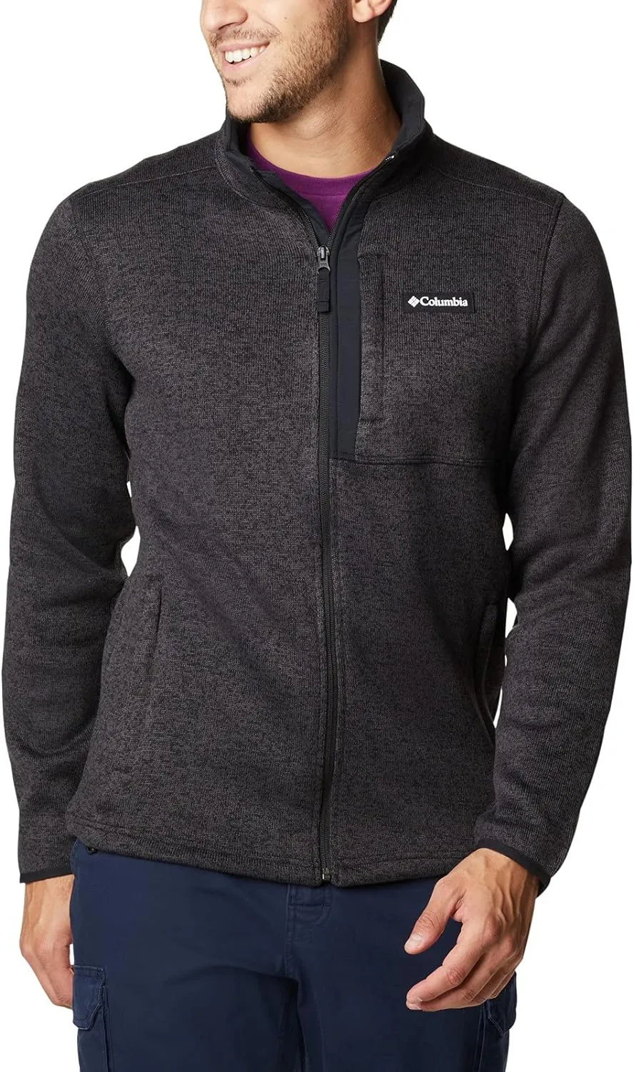 Columbia Men's Sweater Weather Full-Zip, City Grey Heather / S