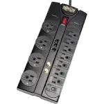 Tripp Lite Surge Protector 12 Outlet 8-ft Cord 2880 Joules Black TRPTLP1208SAT