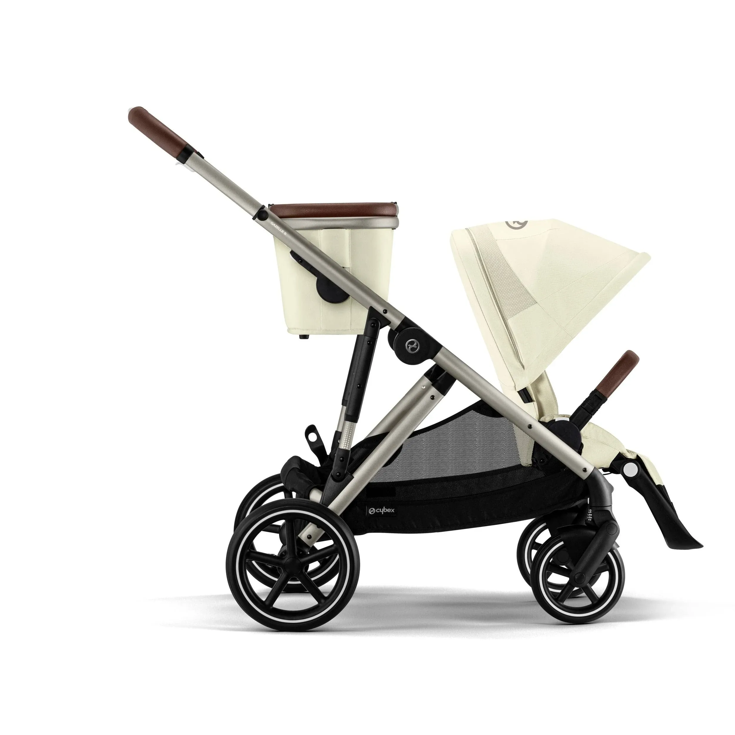 Cybex Gazelle S 2 Stroller - Seashell Beige (Taupe Frame)