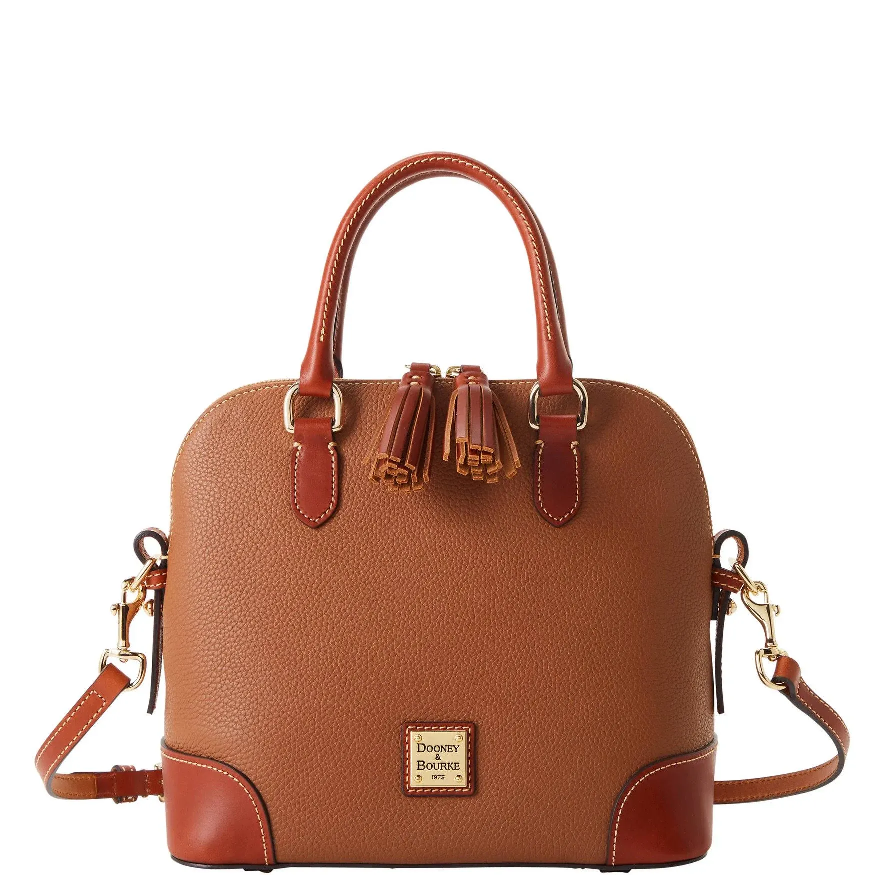 Dooney & Bourke Handbag, Pebble Grain Domed Satchel