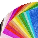 40 Sheets 20 Colors Glitter Cardstock, BetyBedy Cricut Paper Cardstock, No-Sh...