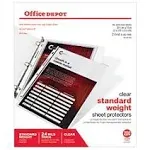 Office Depot Standard Weight Sheet Protectors