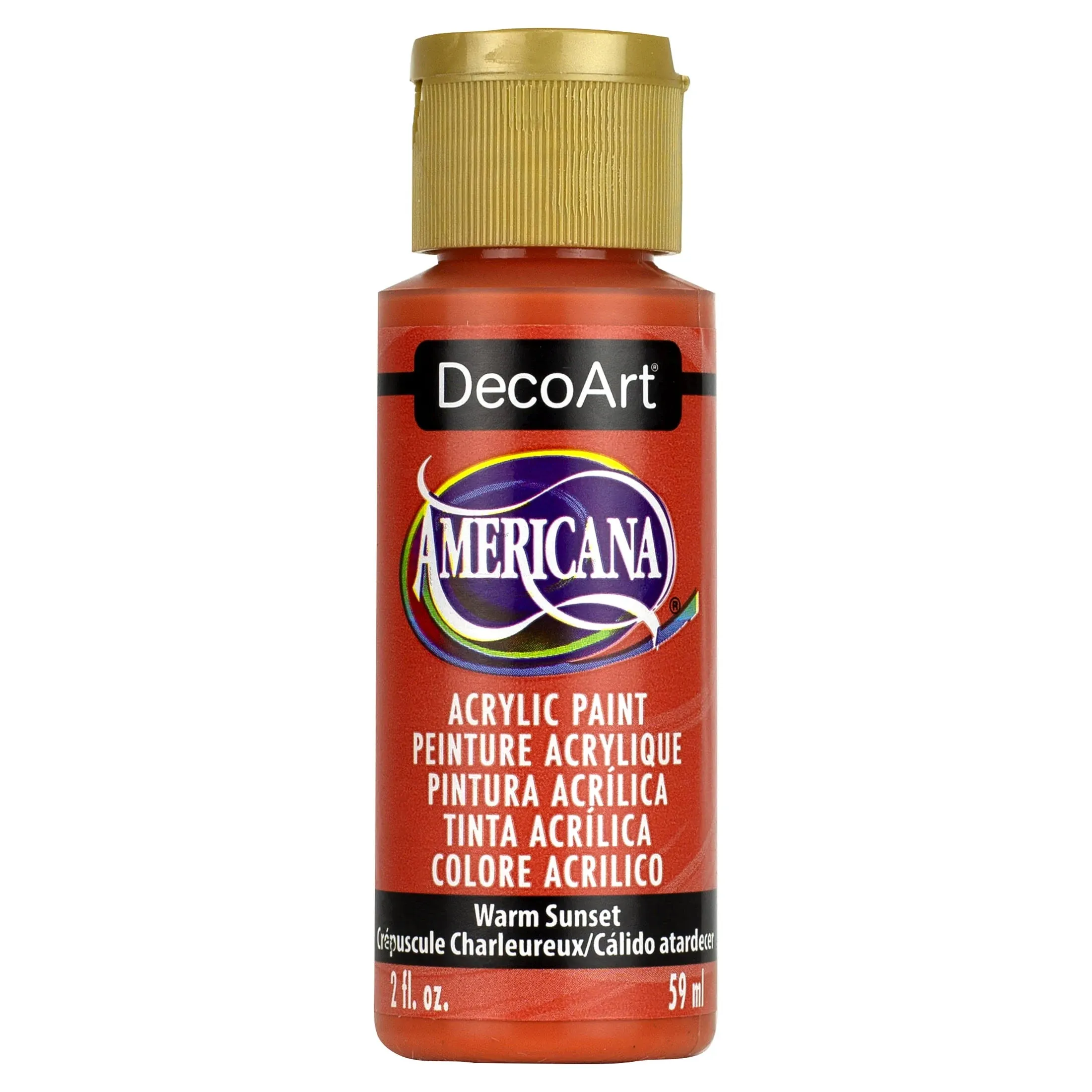 Decoart Americana Acrylic Paint - Warm Sunset, 2 oz