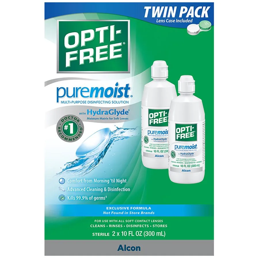 Opti-Free Puremoist Multi-Purpose Disinfecting Solution 20 oz