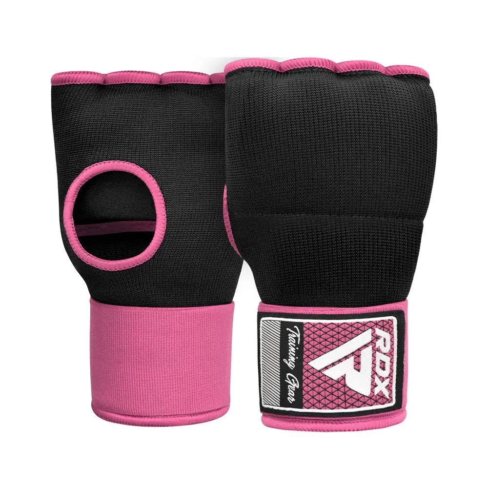 RDX Gel Boxing Hand Wraps Inner Gloves Men Women, Quick 75cm Long Wrist Straps, Elasticated Padded Fist Under Mitts Protection, Muay Thai MMA Kickboxing Martial Arts Punching Training Bandages