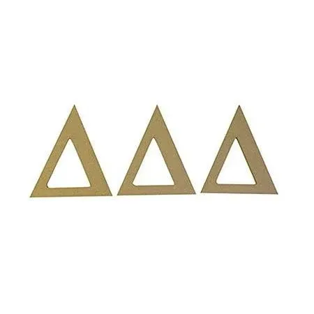 Delta Delta Delta Tri Delta Sorority 7.5&quot; Unfinished Wood Letter Set