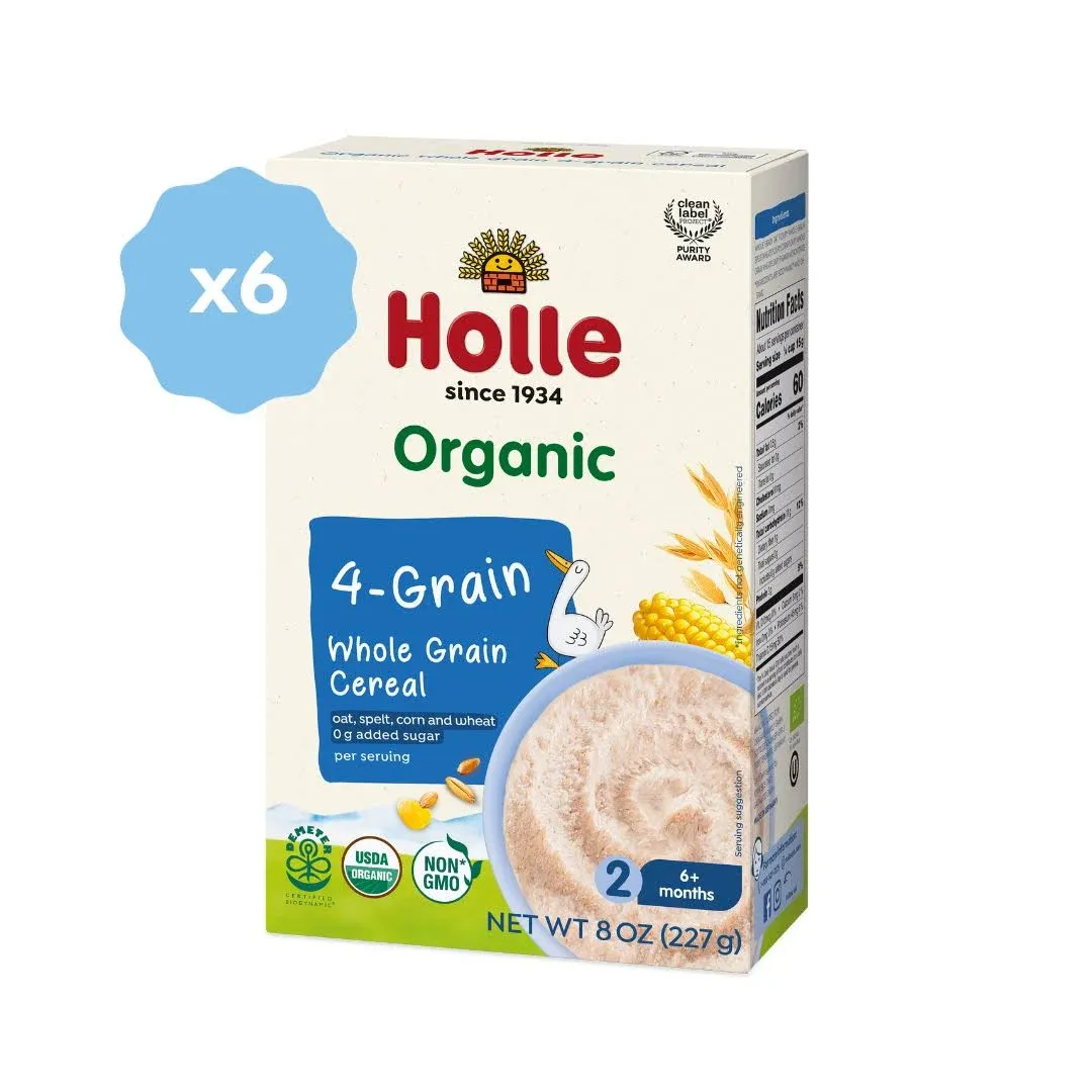 Holle Organic Wholegrain 4-Grain Cereal - 8.0 oz