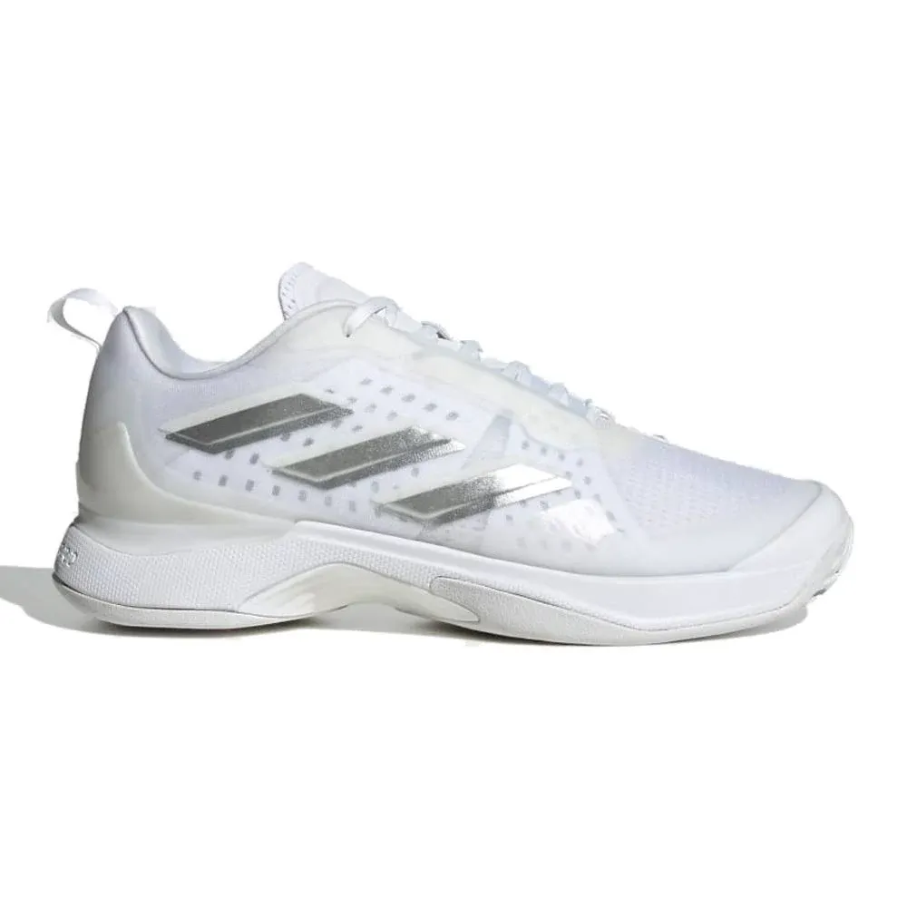 Adidas SoleMatch Control Womens Tennis Shoes in White and Silver