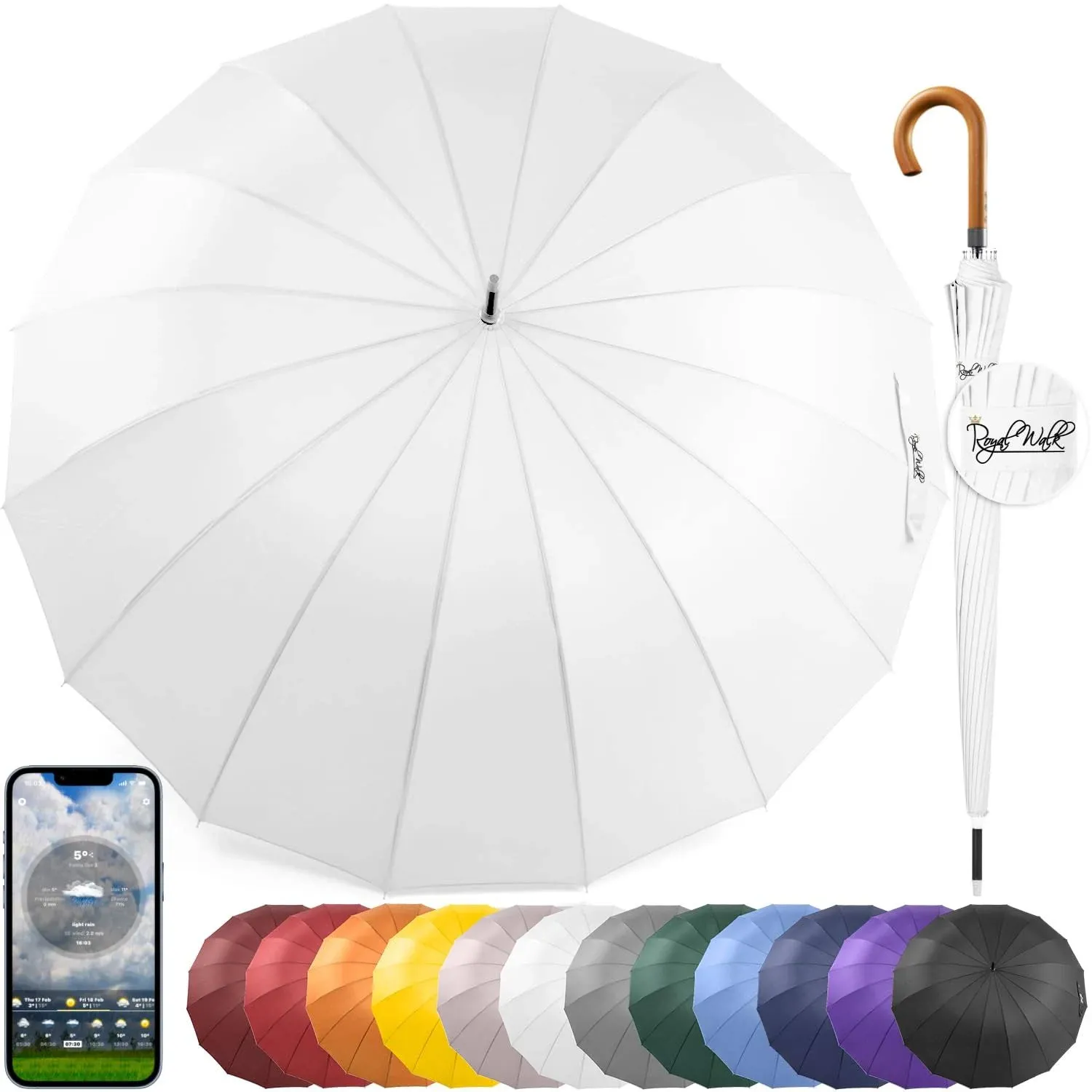 Royal Walk Windproof Large Umbrella