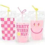 Preppy Party Birthday Drink Pouches