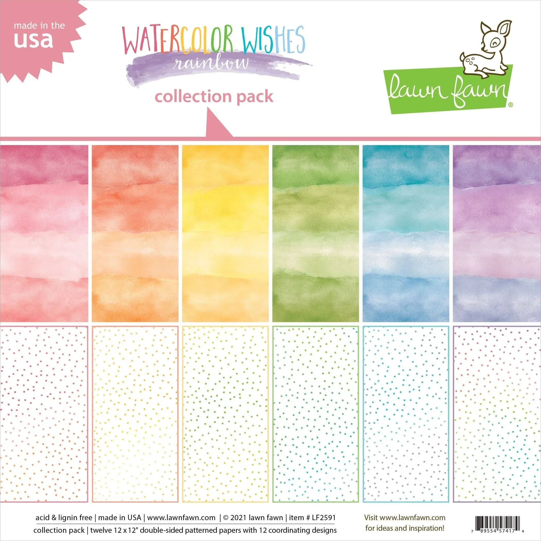 Lawn Fawn - Watercolor Wishes Rainbow Collection Kit — Frank Garcia Studio