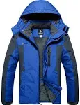 GEMYSE Men&#039;s Mountain Waterproof Ski Snow Jacket Winter Windproof Rain Jacket (B