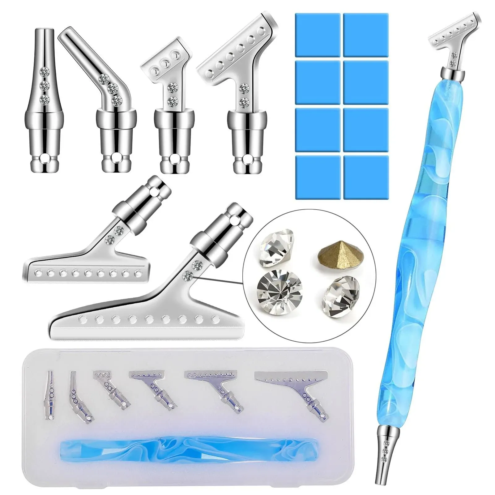 MLGDA 17 Pcs Diamond Painting Pen Metal Pen Tips Tools Kits,Includ Ergonomic ...