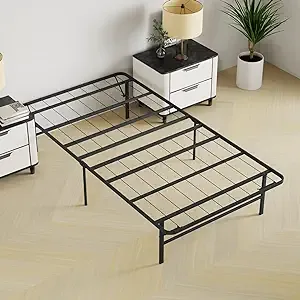 Twin Bed Frame Metal Platform Bed Frame Twin Size 14 inch Mattress Fou