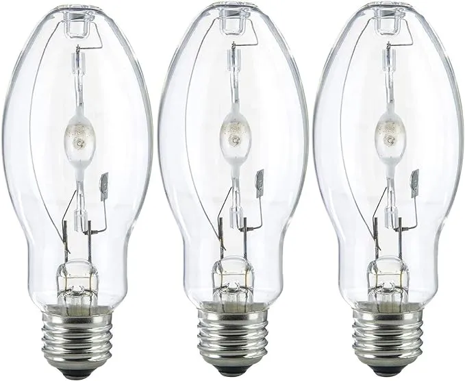 Bluex Bulbs (3 Pack) MH50/U/MED 50W Metal Halide Bulb ED17 Medium Base Clear