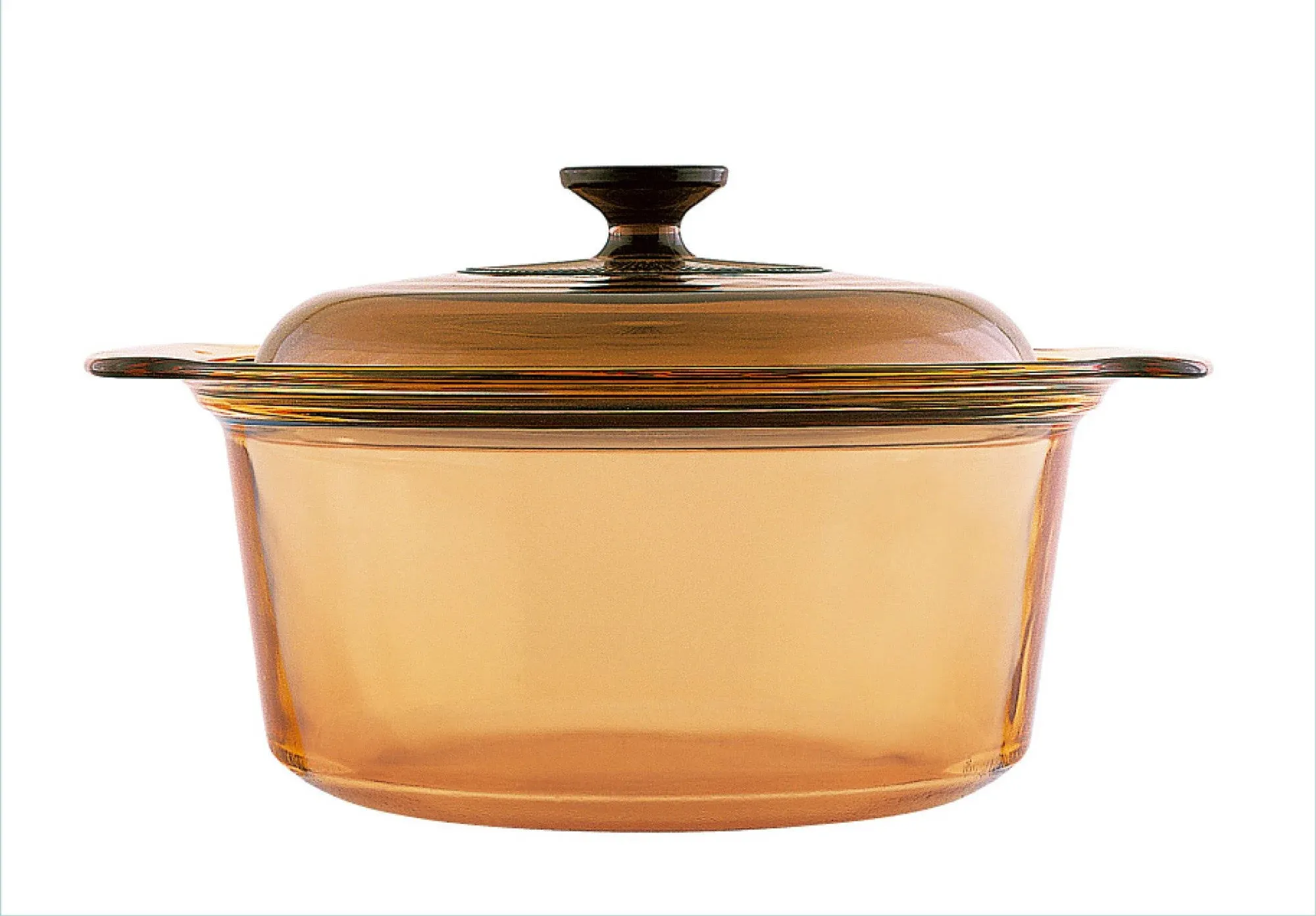 Visions 3.5L Amber Kitchen Cookware Stock Pot w/ Lid