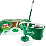 Libman Spin Mop and Bucket,All in One Kit with Mop Head and Polypropylene Bucket