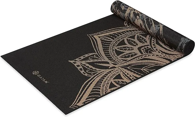 Gaiam Yoga Mat - Premium 6mm Print Reversible Extra Thick Non Slip Exercise & Fitness Mat for All Types of Yoga, Pilates & Floor Workouts (68" x 24" x 6mm Thick)