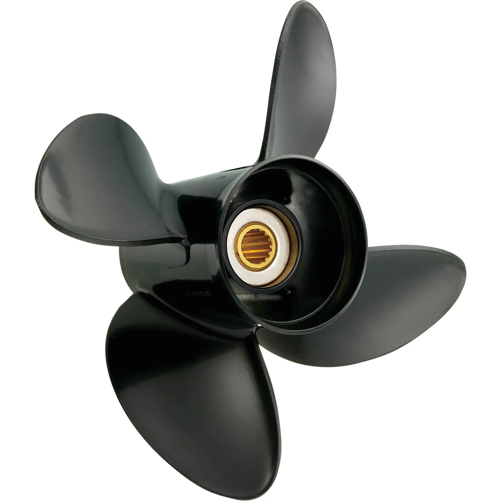 Solas 3413-130-15 Amita 4 Aluminum 4-Blade Propeller - RH, 13" Diameter x 15" Pitch x 15-Spline