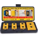 Blind Mark Drywall Electrical Box Locating Tool Kit (4-Pieces)