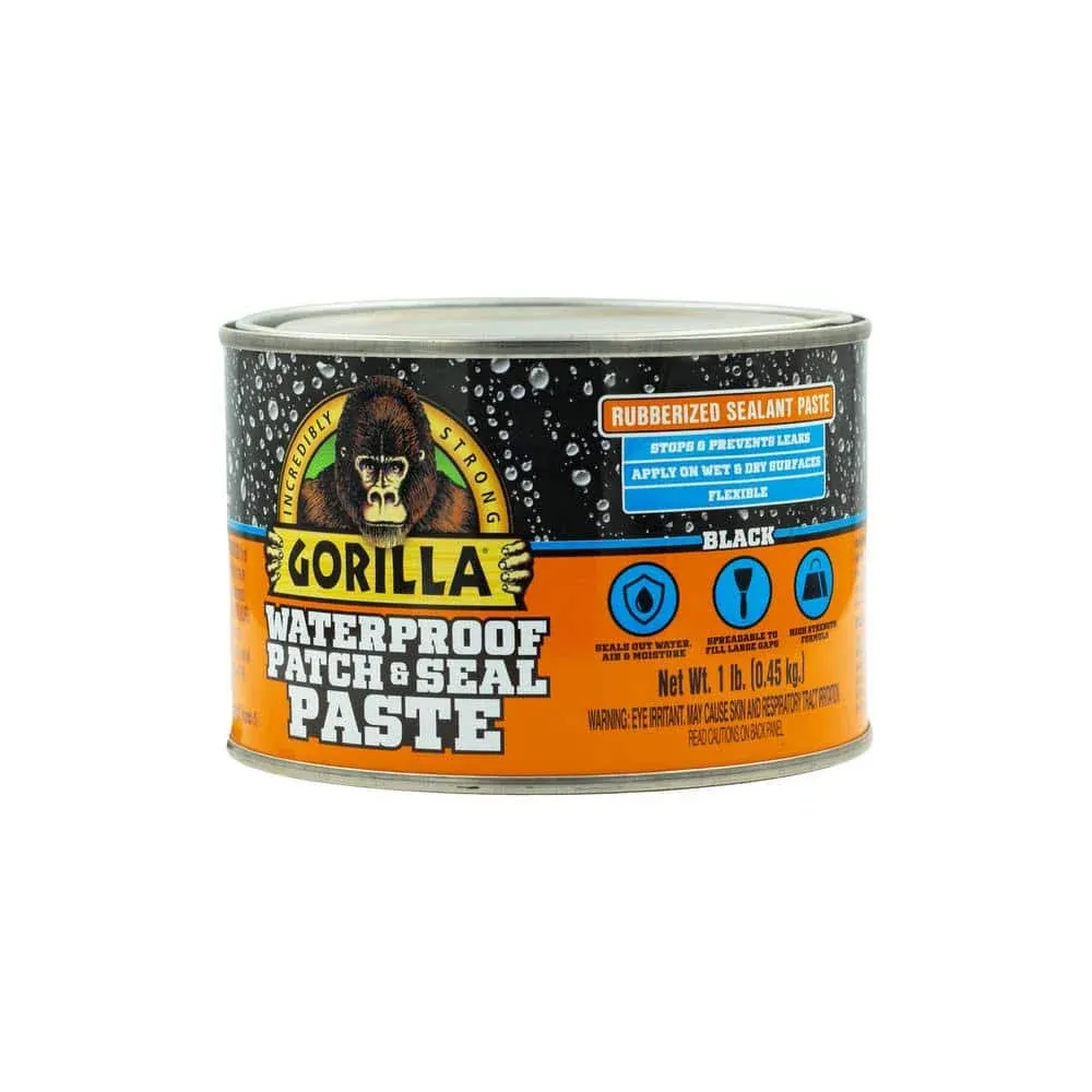 Gorilla Glue Black Waterproof Patch &amp; Seal Liquid 32 oz