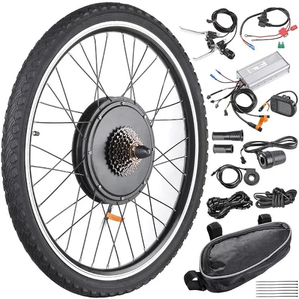 Yescom Electric Bike Conversion Kit 48v 1000w 26" Wheel E-Bike Conversion Kit Dual Mode Controller