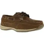 Rockport Works Men's Tie Boat Safety Shoes - Brown