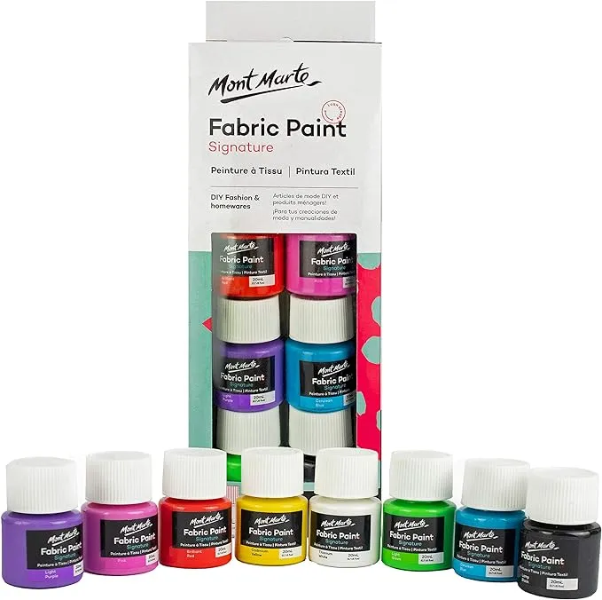 Fabric Paint 8pc x 20g